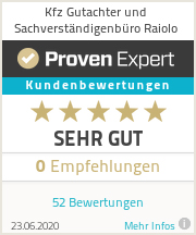 Erfahrungen & Bewertungen zu Kfz Gutachter und Sachverständigenbüro Raiolo